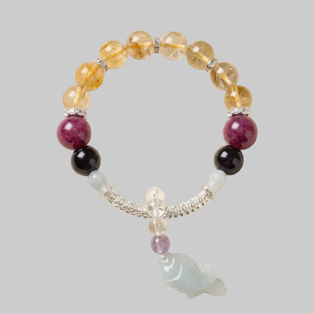 Celestial Koi Crystal Bracelet