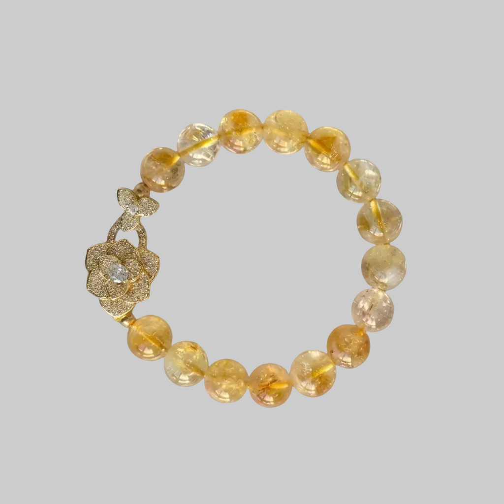 Citrine Rose Bracelet