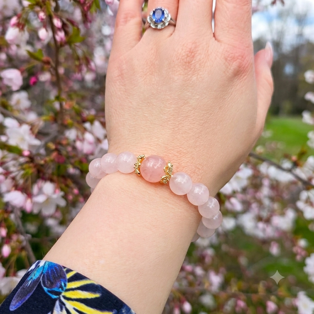 Rose Quartz "Luminous Heart" Bracelet