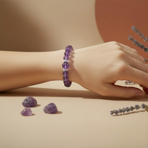 Amethyst Bracelet Lifestyle Photo No Sparkle