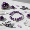 Lavender Amethyst Filigree Bracelet Lifestyle